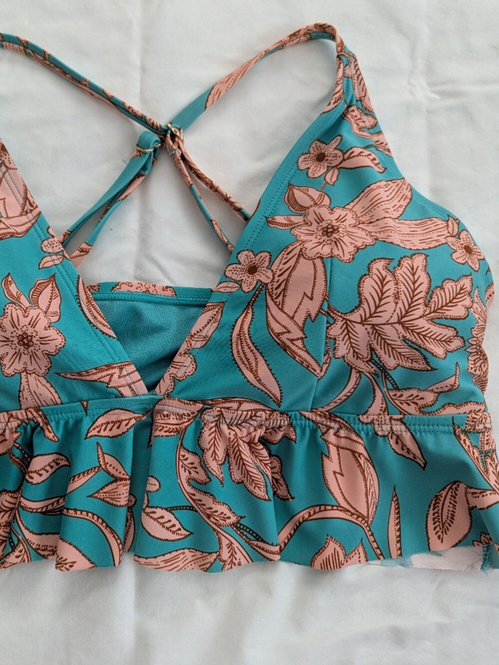 Time and Tru Bikini bathing suit top, size XL 16-18